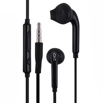 Draagbare 3.5Mm Zwart Wit Bedrade Stero Oortelefoon In-Ear Headset Met Microfoon Voor Huawei Xiaomi Samsung Mobiele Telefoon oordopjes