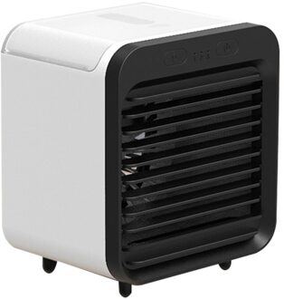 Draagbare 3 Gear Verstelbare Usb Opladen Mini Airconditioner Koeler Desktop Cooling Slaapzaal Fan Hoge Capaciteit Airconditioner Blauw