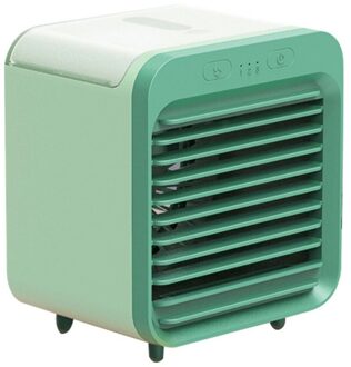 Draagbare 3 Gear Verstelbare Usb Opladen Mini Airconditioner Koeler Desktop Cooling Slaapzaal Fan Hoge Capaciteit Airconditioner groen