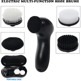 Draagbare 3-In-1 Elektrische Schoen Borstel Sofa Autostoel Lederen Schoenen Reiniging En Onderhoud Shine voor Reizen