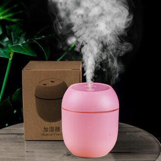 Draagbare 300Ml Luchtbevochtiger Usb Ultrasone Verblinden Cup Aroma Diffuser Cool Mist Maker Luchtbevochtiger Luchtreiniger Met Romantische Licht style2-roze