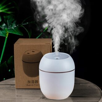 Draagbare 300Ml Luchtbevochtiger Usb Ultrasone Verblinden Cup Aroma Diffuser Cool Mist Maker Luchtbevochtiger Luchtreiniger Met Romantische Licht style2-wit