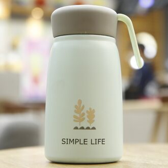 Draagbare 304 Rvs Stellen Thermos Cup Man En Vrouw Studenten Drinkbekers Thuis Buitensporten Fles Water groen