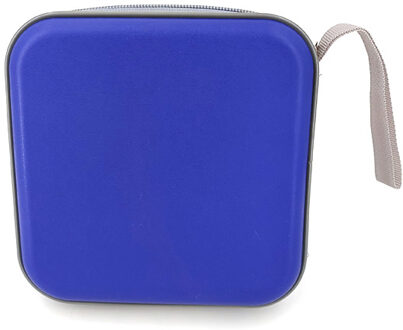 Draagbare 36Pcs Disc Cd Dvd Wallet Organizer Case Dozen Houder Cd Mouwen Hard Bag Carry Pouch Tas Met rits blauw