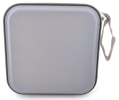 Draagbare 36Pcs Disc Cd Dvd Wallet Organizer Case Dozen Houder Cd Mouwen Hard Bag Carry Pouch Tas Met rits grijs