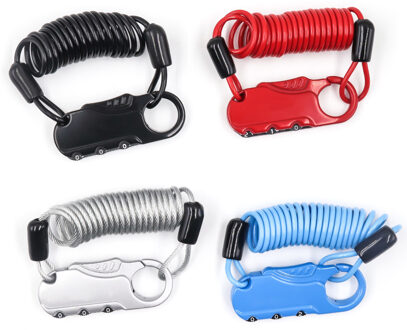 Draagbare 3X100 Mm Multicolor Anti-Diefstal Kabel Code Lock Voor Road Mtb Bike Security Accessoires Voor Helm zadel Wielen Bagage