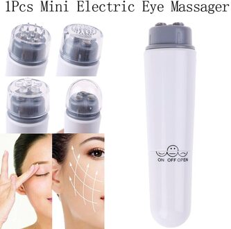 Draagbare 4 Hoofd Elektrische Eye Massager Gezichtsbehandelingen Grote Trillingen Lift Gezicht Massage Stok Mini Gezichtsmassage Apparaat Pen