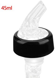 Draagbare 45/60Ml Quick Shot Maatregel Schenker Dranken Wijn Cocktail Dispenser Thuis Gereedschap Fles Mondstuk Stoppers wit-45ml