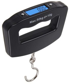 Draagbare 50Kg/10G Lcd Digital Scale Elektronische Opknoping Bagage Balance Gewicht Wide Haak Weegschalen Keuken Accessoires