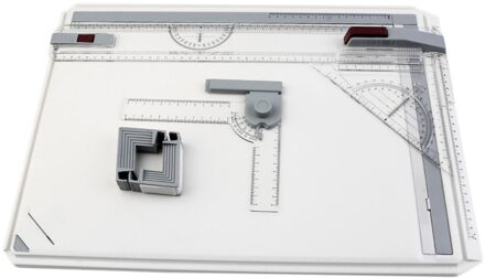 Draagbare A3 Tekentafel Tafel Met Parallel Motion Verstelbare Hoek Draftsman Art Schilderij Tekening Gereedschap Palet