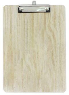 Draagbare A4 A5 Houten Schrijven Klembord Bestand Hardboard Kantoor School Briefpapier 32CA bruin