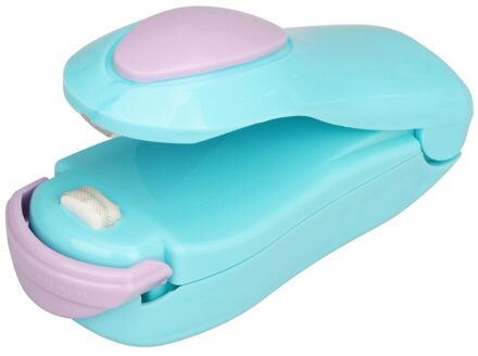 Draagbare Afdichting Tool Warmte Mini Gereedschap Voedsel Clip Warmte Sluitmachine Sealer Thuis Snack Bag Sealer Keukengerei Gadget Item Blauw