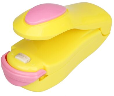 Draagbare Afdichting Tool Warmte Mini Gereedschap Voedsel Clip Warmte Sluitmachine Sealer Thuis Snack Bag Sealer Keukengerei Gadget Item geel