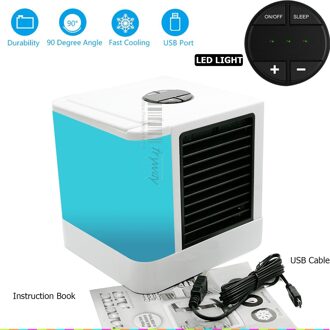 Draagbare Airconditioner Mini Koeler Quick & Easy Manier Om Cool Mini Usb Fan Luchtbevochtiger & Purifier 7 Kleur Led verlichting Voor Home Office LED DISPLAY