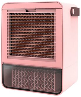 Draagbare Airconditioner Mini Luchtkoeler Usb Opladen Water Koelventilator Mini Desktop Airconditioning Voor Home Office # Gb40 Roze