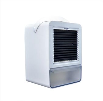 Draagbare Airconditioner Mini Luchtkoeler Usb Opladen Water Koelventilator Mini Desktop Airconditioning Voor Home Office # Gb40 wit