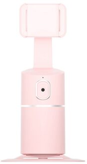 Draagbare All-In-1 Smart Selfie Stok 360 Graden Rotatie Auto Gezicht & Object Tracking Camera Telefoon Mount houder roze