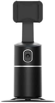 Draagbare All-In-1 Smart Selfie Stok 360 Graden Rotatie Auto Gezicht & Object Tracking Camera Telefoon Mount houder zwart