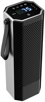 Draagbare Aluminium Legering Auto Luchtreiniger Cleaner Usb Mini Home Air Cleaner Voor Outdoor zwart
