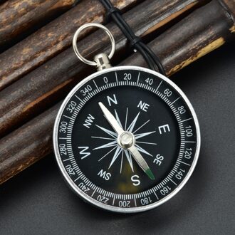 Draagbare Aluminium Lichtgewicht Emergency Kompas Outdoor Survival Kompas Tool Navigatie Wilde Tool Black Brujula Chaveiro