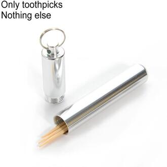 Draagbare Aluminium Outdoor Gadget Bunker Innovatie Verzegelde Tandenstoker Waterdichte Gadget Holder Mini Tandenstoker Houder