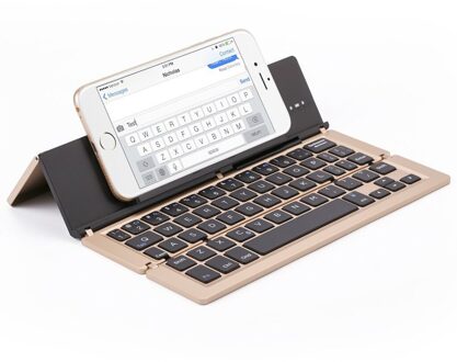 Draagbare Aluminium Vouwen Bluetooh Toetsenbord Opvouwbaar Compatibel A0538-1 Desktop Kantoor Entertainment Accessoires GD