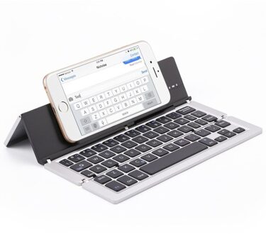 Draagbare Aluminium Vouwen Bluetooh Toetsenbord Opvouwbaar Compatibel A0538-1 Desktop Kantoor Entertainment Accessoires SL