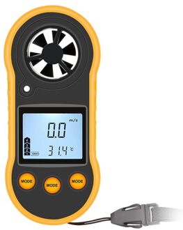 Draagbare Anemometer Anemometro Ntc Thermometer Wind Gauge Meter Windmeter 30 M/s Lcd Digital Air Velocity Hand-Held Tool