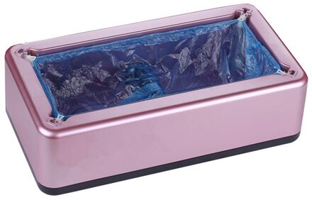 Draagbare Anti Slip Veiligheid Wegwerp Beschermende Overschoen Machine Schoonmaken Thuis Kantoor Stofdicht Automatische Schoen Dispenser Paars