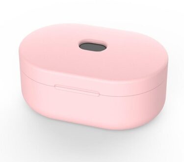 Draagbare Audio Oortelefoon Accessoires Draadloze Oortelefoon Case Voor Xiaomi Redmi Airdots Zachte Stijlvolle Slagvast Roze