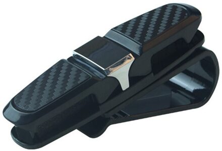 Draagbare Auto Bril Gevallen Ticket Kaart Klem Auto Zonneklep Zonnebril Houder Auto-accessoires Creatieve Opslag grijs