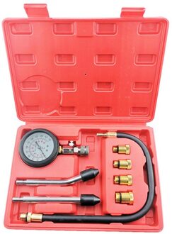 Draagbare Auto Gas Engine Compressie Cilinder Manometer Tester Tool Kit Set Auto Oliedrukmeter