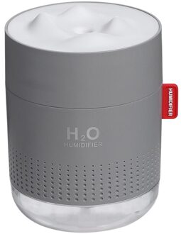 Draagbare Auto Luchtbevochtiger Ultrasone H2O Usb Power Air Diffuser Met Romantische Nacht Lamp Voor Auto Huishoudelijke Auto Elektronica grijs