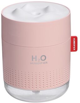 Draagbare Auto Luchtbevochtiger Ultrasone H2O Usb Power Air Diffuser Met Romantische Nacht Lamp Voor Auto Huishoudelijke Auto Elektronica roze