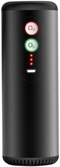 Draagbare Auto Luchtreiniger Usb Oplaadbare Ionisator Ozon Generator Air Cleaner Draadloze Auto Ontgeuringseffect Luchtverfrisser zwart