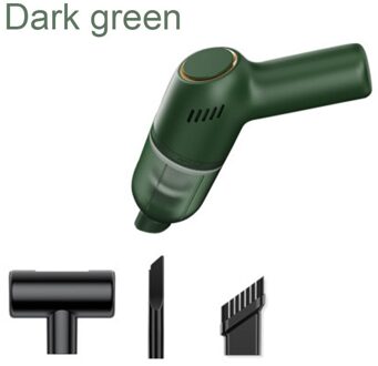Draagbare Auto Stofzuiger Draadloze Oplaadbare Huishoudelijke Handheld Automatische Stofzuiger 8000Pa Hoge Zuigkracht groen