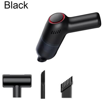 Draagbare Auto Stofzuiger Draadloze Oplaadbare Huishoudelijke Handheld Automatische Stofzuiger 8000Pa Hoge Zuigkracht zwart
