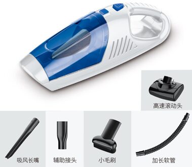 Draagbare Auto Stofzuiger: High Power Snoer Handheld Vacuüm Wireless-Beste Auto & Auto Accessoires Kit blauw