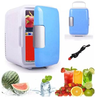Draagbare Auto Vriezer 4L Mini Koelkast Koelkast Auto Koelkast Cooler Heater Universele Voertuig Onderdelen Licht Groen