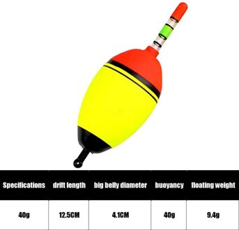 Draagbare Automatische Vissen Float Draagbare Accessoires Snelle Bobber Visserijvlotter Lichtgevende Snelle Vissen Float Opvallende 40g