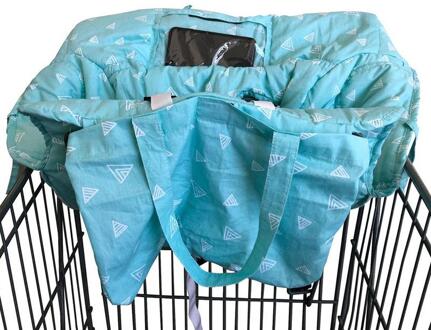 Draagbare Baby Winkelwagen Kussen Supermarkt Winkelen Eetkamerstoel Pad Auto Beschermende Mat Zitje Reizen Voor Kinderen