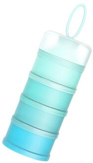 Draagbare Babyvoeding Opbergdoos Essentiële Granen Cartoon Melkpoeder Dozen Waggel Kids Formule Melk Container Blauw