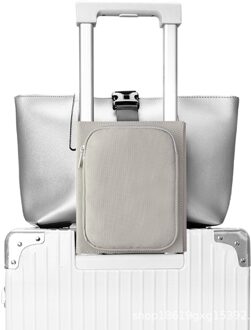 Draagbare Bagage Bandjes Multifunctionele Travel Organizer Bagage Bungee Plus Tas Strap-Opk licht grijs