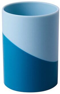 Draagbare Bamboe Bestek Reizen Milieuvriendelijke Vork Lepel Set Omvat Herbruikbare Bamboe Slice, Vork, Lepel, Eetstokjes, Stro Blauw