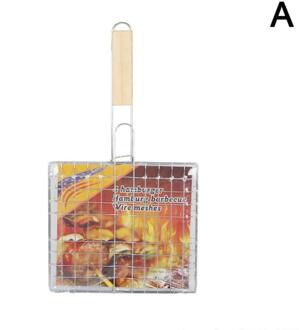 Draagbare Barbecue Mand Non-stick Barbecue Netto Clip Bbq Gereedschap Groente Steak Vlees Zeevruchten Picknick Party Barbecue Rack