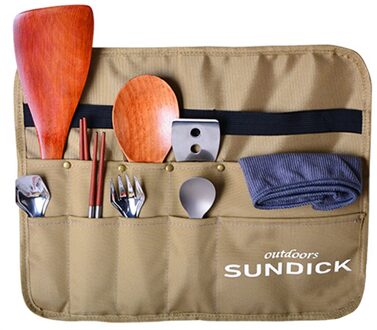 Draagbare Barbecue Servies Zak Outdoor Camping Duurzaam Outdoor Camping Nylon Kookgerei Opbergtas Servies Opbergtas style1