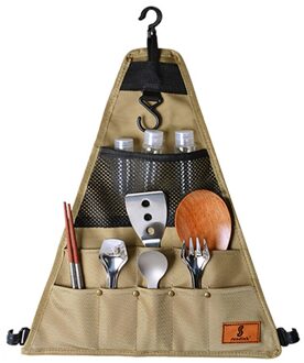 Draagbare Barbecue Servies Zak Outdoor Camping Duurzaam Outdoor Camping Nylon Kookgerei Opbergtas Servies Opbergtas style2