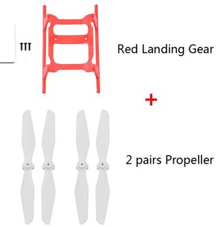 Draagbare Beschermende Verhoogd Statief Landingsgestel Voor Fimi A3 Drone Rc Accessoires Verhooging Stand Benen Voeten Protector rood 2in1
