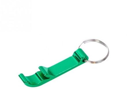 Draagbare Bier Flesopener Sleutelhanger Mini Pocket Aluminium Drank Bier Flesopener Bruiloft Gunst groen