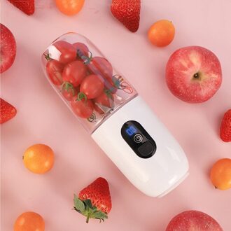 Draagbare Blender Elektrische Juicer Automatische Multifunctionele Usb Oplaadbare Mini Juicer Cup Gesneden Citroen Oranje Mixer wit